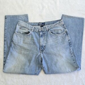 Vtg 90s Polo Ralph Lauren Made in USA Light Wash Straight Leg Jeans